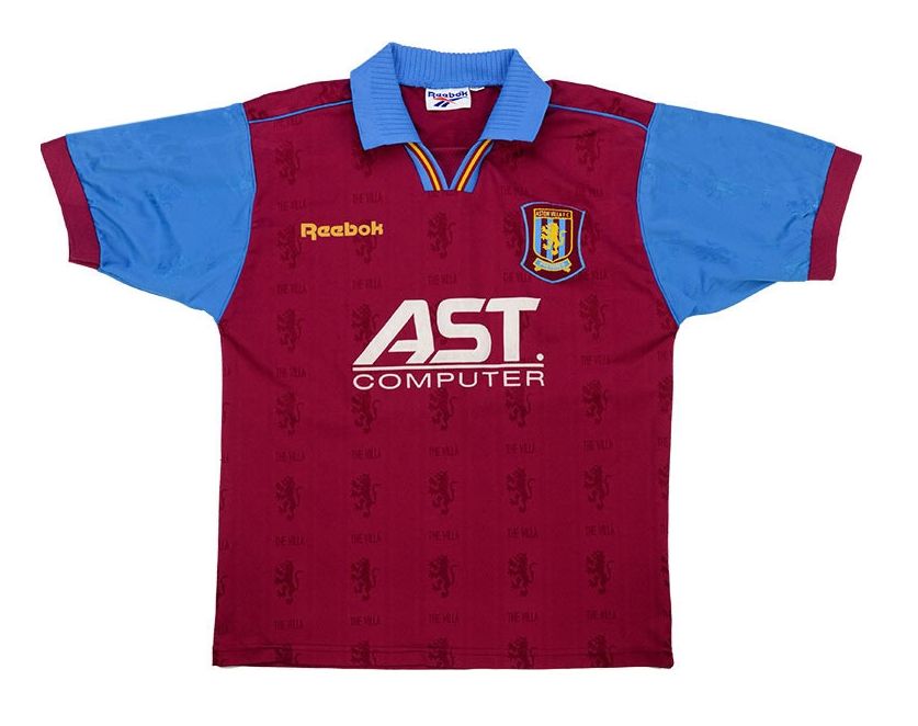 95-96 Aston Villa Retro Jersey (EPL PATCHES)